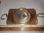 Oude handweegschaal met tweetalige markeringen, Antiek en Kunst, Ophalen of Verzenden