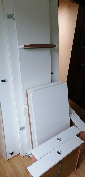 Wit bed met laden 90x200cm + latoflex beschikbaar voor biedingen