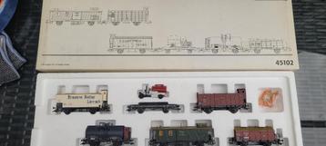 Coffret de 6 wagons Marklin réf:45102, Courant alternatif, Wagon, Comme neuf, Märklin