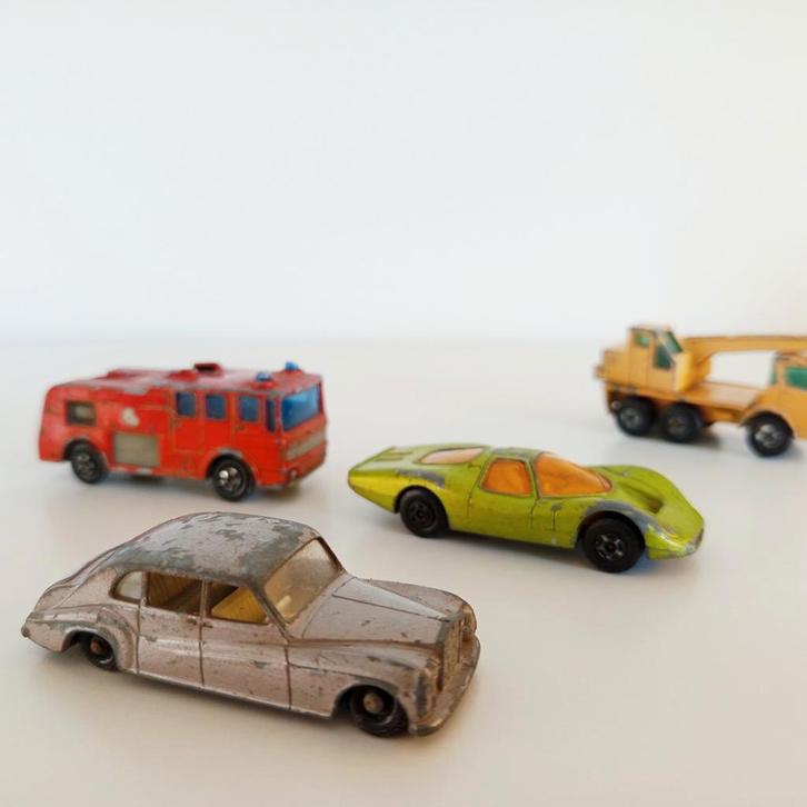 Lesney Matchbox - Made in England - 1960's models quartet, Hobby en Vrije tijd, Modelauto's | Overige schalen, Gebruikt, Auto