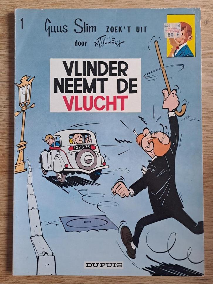 1 - Guus Slim - Vlinder neemt de Vlucht, Boeken, Stripverhalen, Gelezen, Eén stripboek, Ophalen of Verzenden