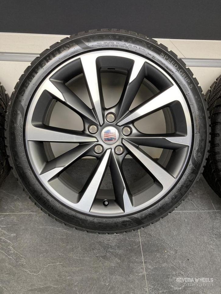 18” originele Seat Leon / Cupra Leon velgen + winterbanden, Auto-onderdelen, Banden en Velgen, Banden en Velgen, Winterbanden