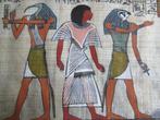 Papyrus égyptien peint à la main, Enlèvement