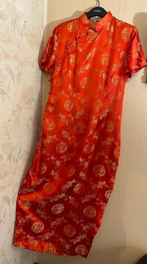 Robe Chinoise / Asiatique, Kleding | Dames, Jurken, Nieuw, Maat 38/40 (M), Rood, Onder de knie, Ophalen of Verzenden