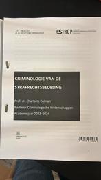 Criminologie van de strafrechtsbedeling, Boeken, Ophalen of Verzenden