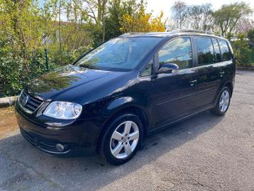 Vw touran 1.9TDI  2006  met 67.738km van eerste eigenaar, Auto's, Beige, Zwart, Leder, Particulier