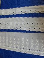 broderie blanche (3 differentes voir détail), Hobby en Vrije tijd, Naaien en Fournituren, Ophalen of Verzenden, Nieuw