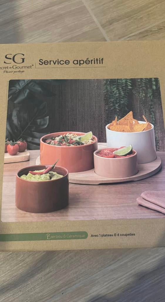 Service apéritif 5 bols, Enlèvement ou Envoi, Neuf