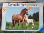 puzzel paarden 500 stukken, Ophalen of Verzenden, Zo goed als nieuw, Puzzelen