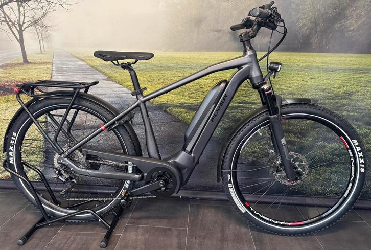 Flyer E-Bike Upstreet 5 5.10 – Middenmotor – 630Wh accu, Fietsen en Brommers, Fietsaccessoires | Fietshelmen, Zo goed als nieuw