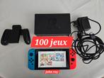 Nintendo switch met 100 games, Ophalen of Verzenden, Zo goed als nieuw