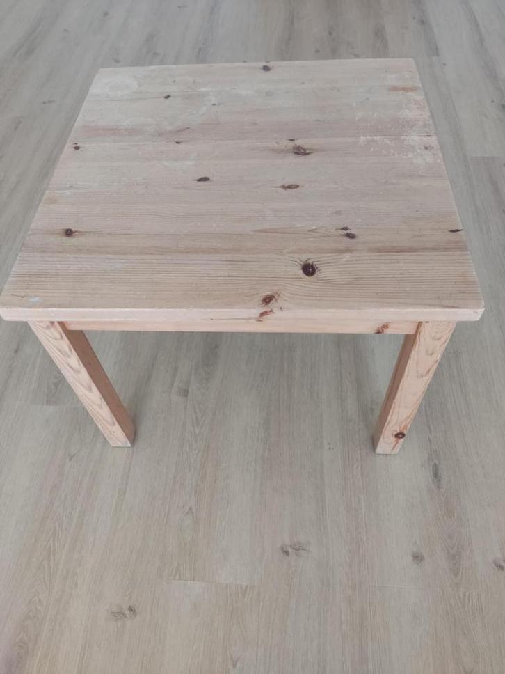 Solid Hevea salontafel, Huis en Inrichting, Tafels | Salontafels, Gebruikt, Minder dan 50 cm, 50 tot 100 cm, 50 tot 100 cm, Rechthoekig