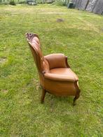 Bruine lederen fauteuille, Enlèvement, Comme neuf, Cuir