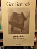 Geo Sempels - Galerij Estetika Kuurne 1972 affiche, Ophalen of Verzenden, Gebruikt