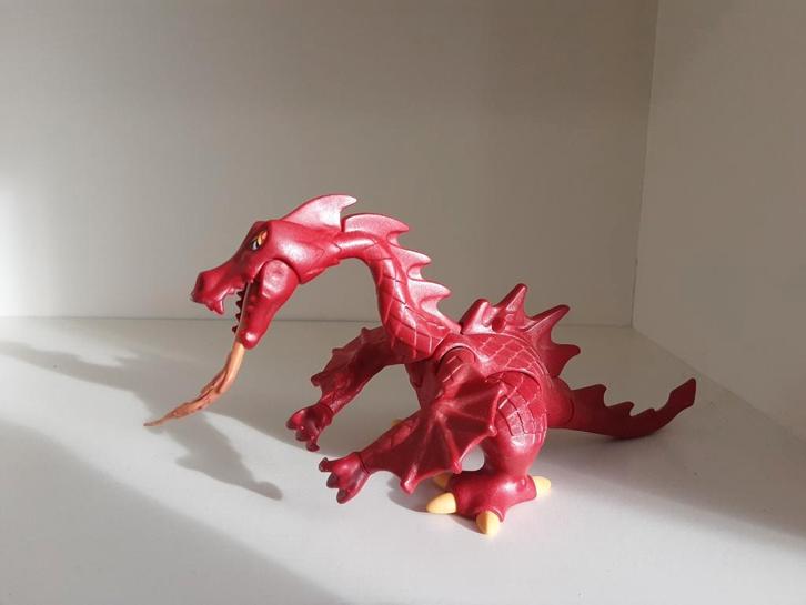 PLaymobil grote vriendelijke draak - rood of groen, Kinderen en Baby's, Speelgoed | Playmobil, Zo goed als nieuw, Complete set