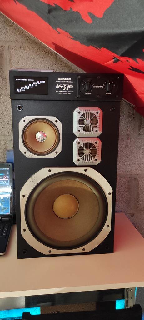 Sonic AS-370 made in japan, Audio, Tv en Foto, Luidsprekerboxen, Zo goed als nieuw, Ophalen