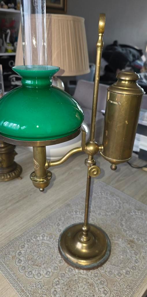 Zeldzame antieke antieke kerosinelamp voor studenten, Antiek en Kunst, Antiek | Verlichting, Ophalen