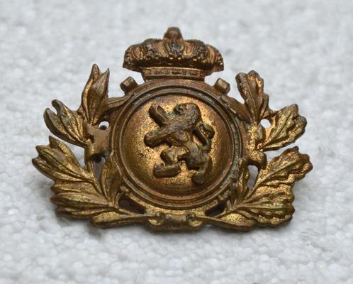 Insigne, cap badge Res Infanterie, 1e Model, Leeuw LOS, Verzamelen, Militaria | Algemeen, Landmacht, Embleem of Badge, Ophalen of Verzenden