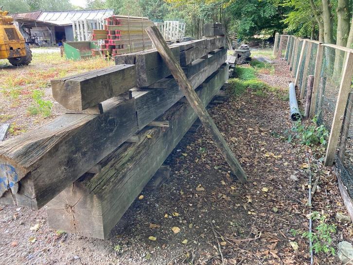 Eiken balken, Doe-het-zelf en Bouw, Hout en Planken, Nieuw, Balk, Eiken, 50 mm of meer, Ophalen