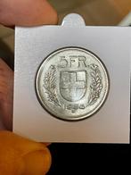 Suisse 5 francs 1954 B, Enlèvement ou Envoi, Monnaie en vrac, Argent