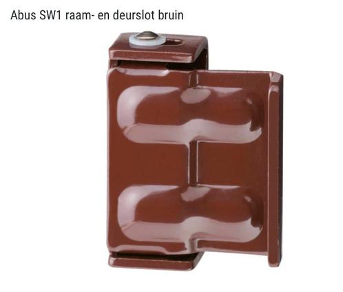 Abus SW1 Beveiligingshoek / raam- en deurslot bruin Bruin, Doe-het-zelf en Bouw, Alarmsystemen, Nieuw, Compleet systeem, Raam of Deur