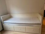Uitschuifbaar bed tot 1.60 cm, Ophalen, Gebruikt, Eenpersoons, Wit