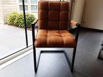6 armstoelen in cognac kleur met zwarte handgreep, Ophalen