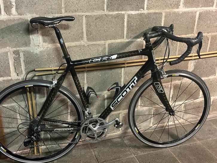 Racefiets, zwart carbon Scott CR1 pro, Fietsen en Brommers, Fietsen | Racefietsen, Gebruikt, Heren, Overige merken, Meer dan 20 versnellingen