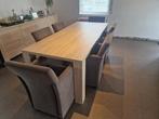 Tafel met kuipzeteltjes, Huis en Inrichting, Ophalen, Gebruikt, 200 cm of meer, 50 tot 100 cm