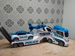 Politie trailer met auto en helikopter, Kinderen en Baby's, Speelgoed |Speelgoedvoertuigen, Ophalen, Gebruikt