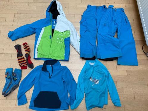 Pakket 1 skijas 2 skibroeken 2 skisokken wed’ze 6 tot 9 jr, Sport en Fitness, Skiën en Langlaufen, Gebruikt, Kleding, Ski, Overige merken