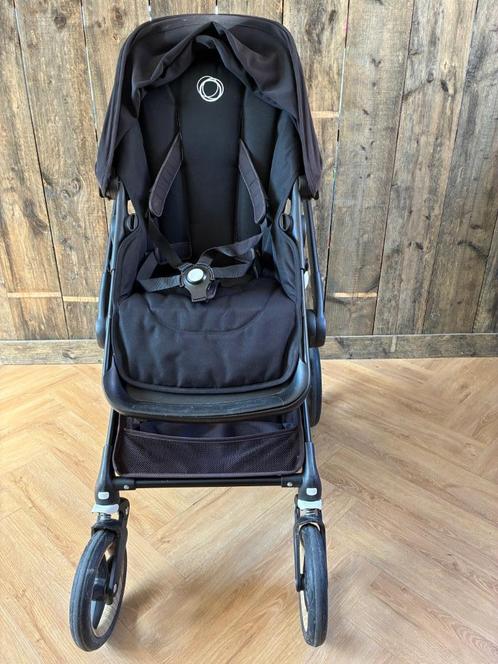 Bugaboo Fox All Black wood wheels, Kinderen en Baby's, Kinderwagens en Combinaties, Gebruikt, Combiwagen, Bugaboo, Ophalen
