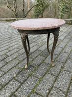 Petite table,gueridon avec tablette marbre, Enlèvement