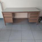 Vintage Industrieel Metalen Bureau, Ophalen, Gebruikt, Bureau