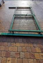 Zwaar hek met palen en scharnieren., Ophalen, Gebruikt, 250 cm of meer, Overige typen