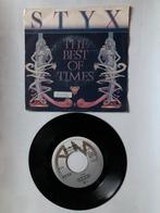 Styx: the best if times ( 1981), Rock en Metal, 7 inch, Zo goed als nieuw, Single