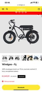 Windgoo F5 Fatbike – Zo goed als nieuw!, Fietsen en Brommers, Ophalen, Nieuw, 50 km per accu of meer