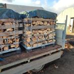 BRANDHOUT EIK DROOG EN HALFDROOG IN IBC BAK VAN 1 m3, Tuin en Terras, Brandhout, 6 m³ of meer, Ophalen, Eikenhout, Stammen