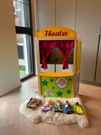 Poppenkast in hout incl poppen, Verzamelen, Ophalen, Gebruikt