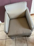 GRATIS - 6 eetkamerstoelen op wieltjes, Huis en Inrichting, Stoelen, Ophalen, Gebruikt, Leer, Grijs