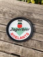 Oude emaille plateau jagerbier Roelants, Ophalen of Verzenden