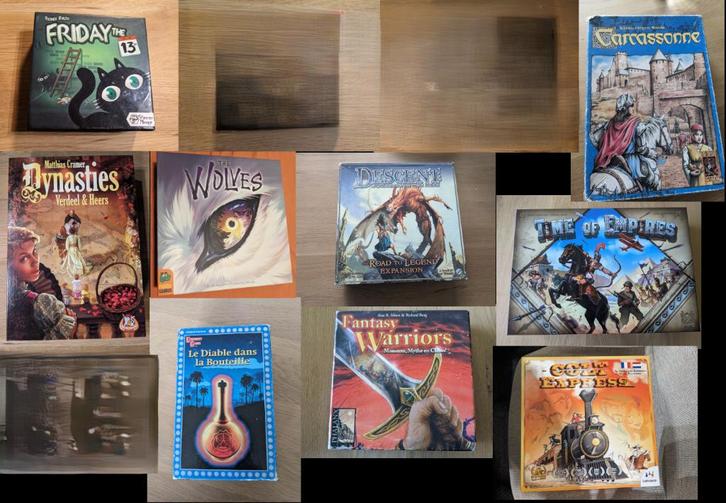 Bordspellen - Descent, Colt Express, Bezeten Fles etc..., Hobby en Vrije tijd, Gezelschapsspellen | Bordspellen, Ophalen of Verzenden