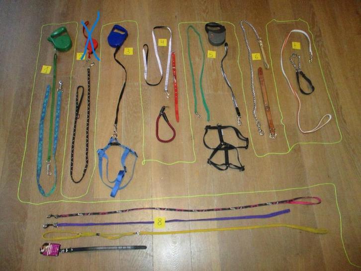 Honden wandel leibanden , honden harnas , honden riemen enz., Dieren en Toebehoren, Hondenriemen, Gebruikt, Hondenriem, Ophalen of Verzenden