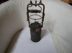 Mijnwerkerslamp van echt hardmetaal, met het cijfer 13, Antiek en Kunst, Ophalen of Verzenden