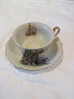 Tasse et assiette porcelaine Saint-Hubert souvenir religion, Enlèvement