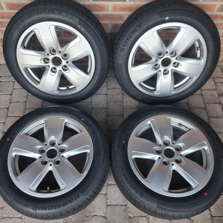 Mini Cooper velgen NIEUWE Zomerbanden 195/55 R16 + Sensoren, Auto-onderdelen, Banden en Velgen, Banden en Velgen, Zomerbanden