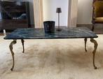 Vintage massief marmeren salontafel, Huis en Inrichting, Ophalen, Overige materialen, Gebruikt, 50 tot 100 cm