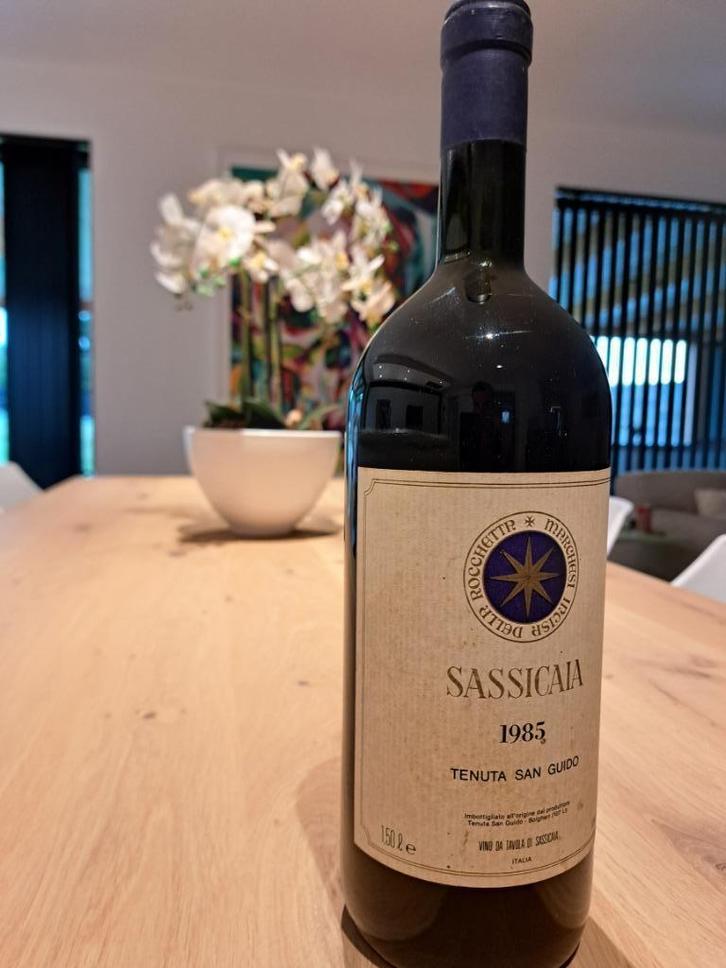 Sassicaia magnum 1985, Verzamelen, Wijnen, Nieuw, Rode wijn, Italië, Vol, Ophalen