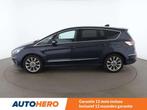 Ford S-Max 2.5 Hybrid Vignale (bj 2022, automaat), Auto's, Gebruikt, 149 g/km, Blauw, 7 zetels