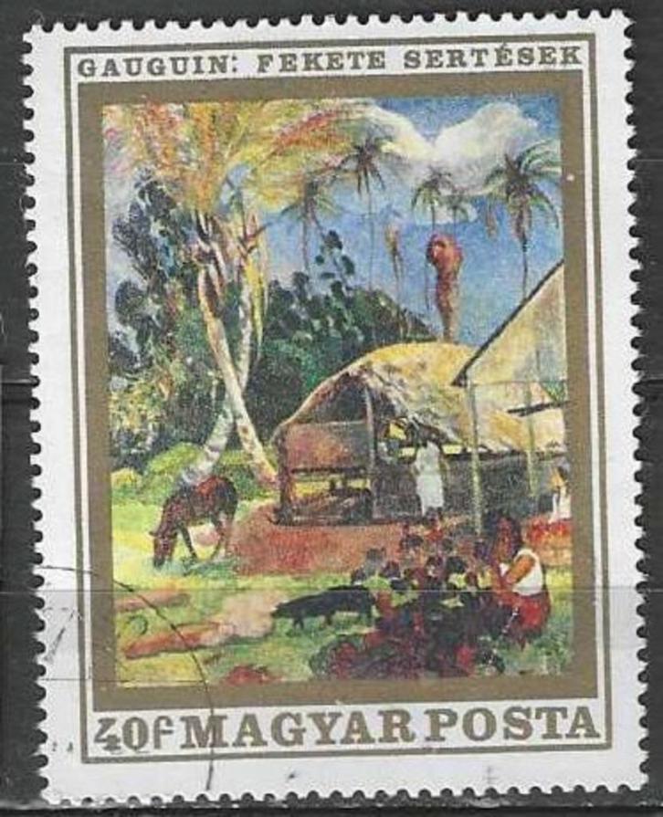 Hongarije 1969 - Yvert 2044 - Zwarte varkens (ST), Postzegels en Munten, Postzegels | Europa | Hongarije, Verzenden